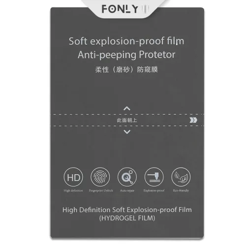 FONLYU MATT PRIVACY HYDROGÉL KIJELZŐVÉDŐ FÓLIA (1 DB)