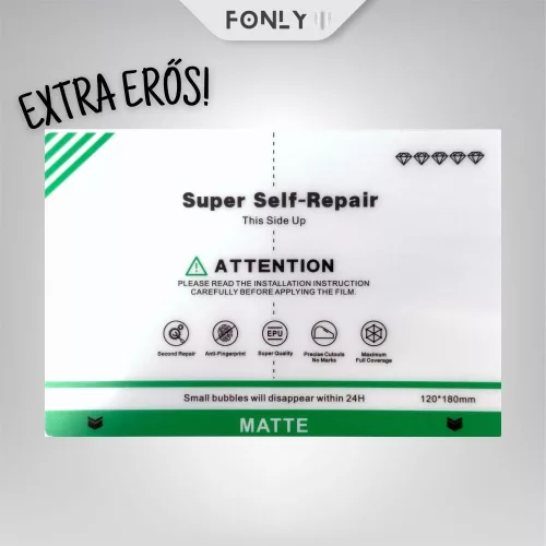 FONLYU EXTRA ERŐS MATT ÖNGYÓGYÍTÓ HYDROGÉL KIJELZŐVÉDŐ FÓLIA (1 DB)