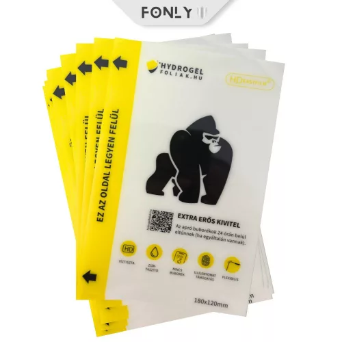 FONLYU EXTRA ERŐS ÖNGYÓGYÍTÓ HYDROGÉL KIJELZŐVÉDŐ FÓLIA (50DB)